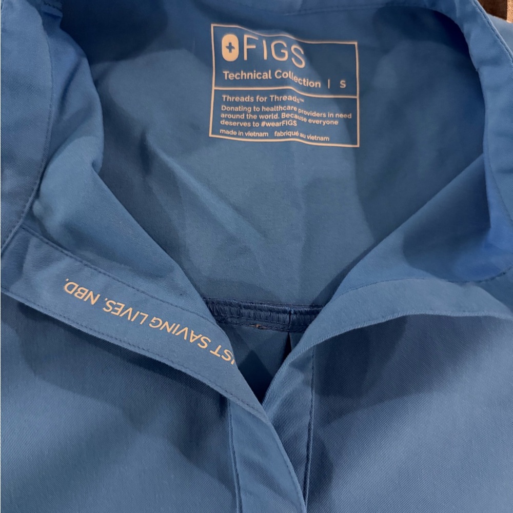 Figs Technical Collection Sky Blue Top